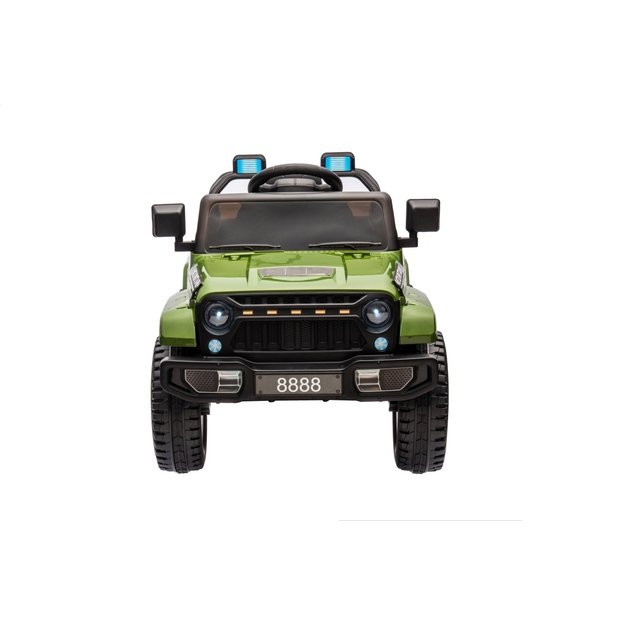Vienvietis elektrinis visureigis vaikams Off Road MOUNTAIN, žalias