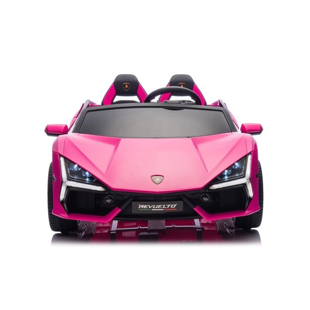Dvivietis elektromobilis vaikams Lamborghini Revuelto XL, rožinis
