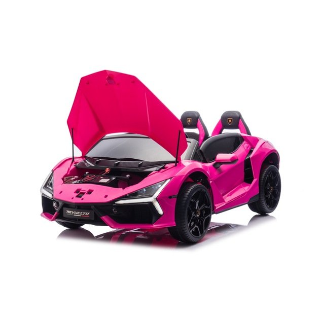 Dvivietis elektromobilis vaikams Lamborghini Revuelto XL, rožinis