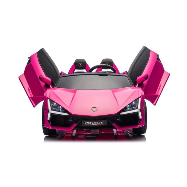 Dvivietis elektromobilis vaikams Lamborghini Revuelto XL, rožinis