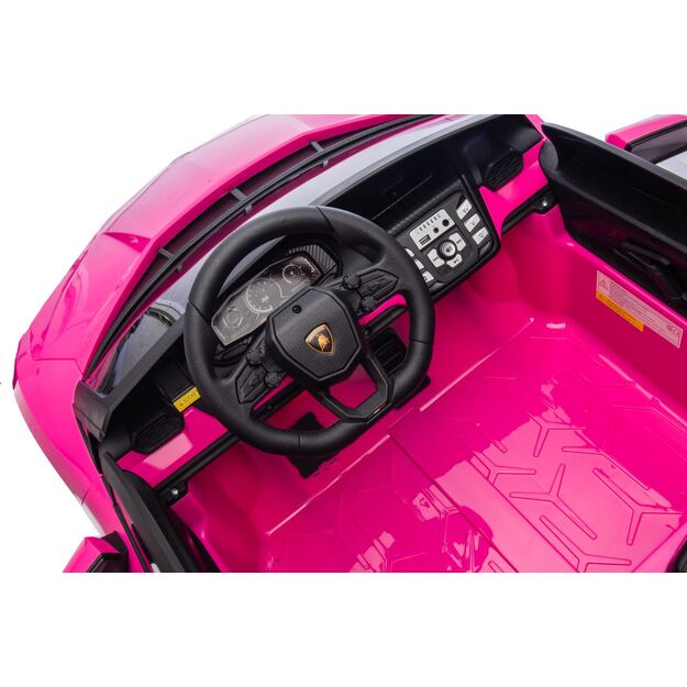 Dvivietis elektromobilis vaikams Lamborghini Revuelto XL, rožinis
