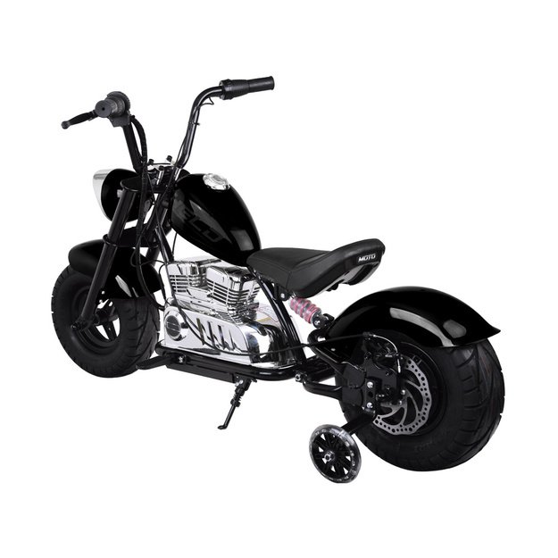 Vienvietis elektrinis motociklas vaikams iki 80 kg, juodas
