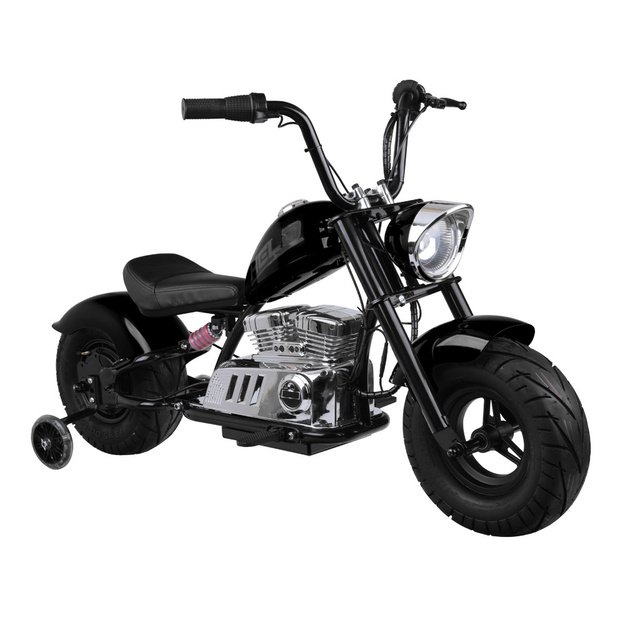 Vienvietis elektrinis motociklas vaikams iki 80 kg, juodas