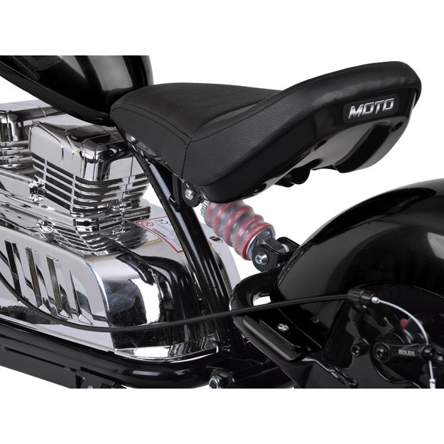Vienvietis elektrinis motociklas vaikams iki 80 kg, juodas