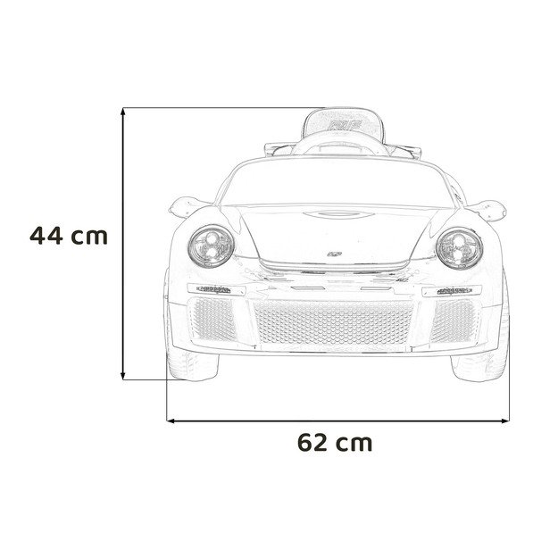 Vienvietis elektromobilis vaikams RUF CTR3, raudonas