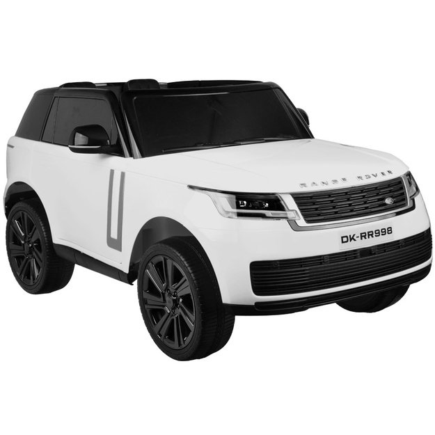 Vienvietis elektrinis džipas vaikams RANGE ROVER 4x4, baltas