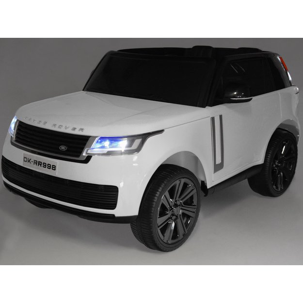 Vienvietis elektrinis džipas vaikams RANGE ROVER 4x4, baltas