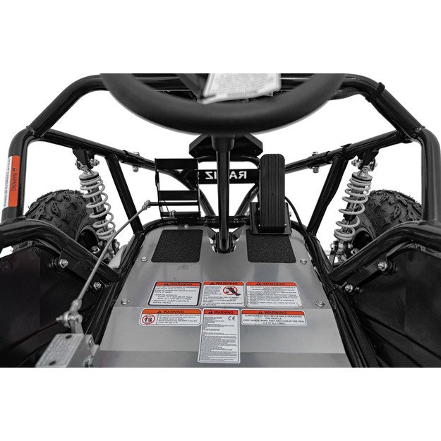 Vienvietis elektrinis sportinis kartingas MAIGHTY vaikams, juodas