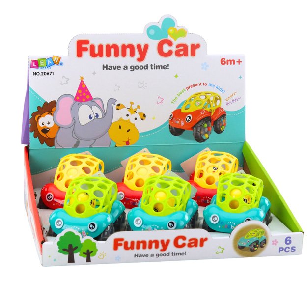 Žaislinis automobilis barškutis 