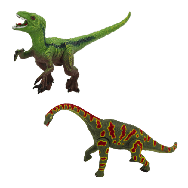 Dinozaurų figūrėlių rinkinys su judančiais elementais 4 vnt.