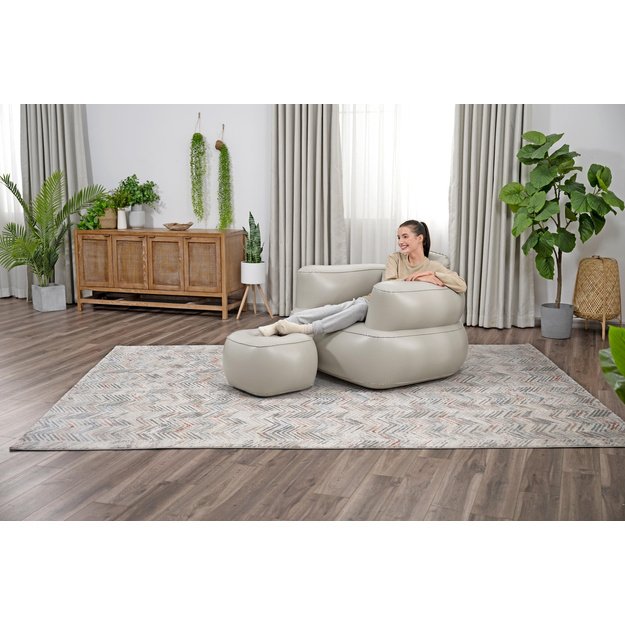 Pripučiamas fotelis, pilkas, Bestway 75137