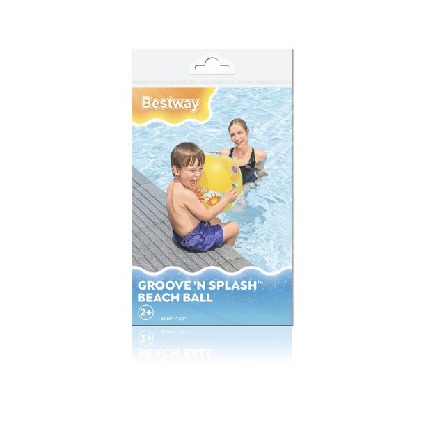 Pripučiamas kamuolys 51 cm, geltonas,  Bestway 31036