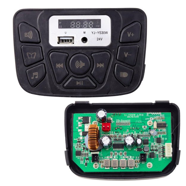 Muzikinis skydelis 24V vaikiškam elektromobiliui YJ-YS30W