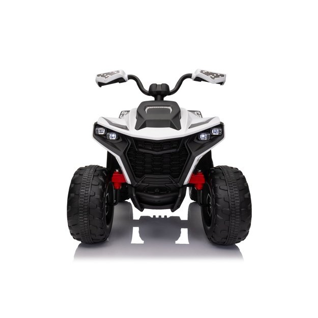 Vienvietis elektrinis keturratis vaikams Quad Fast Wheel, baltas