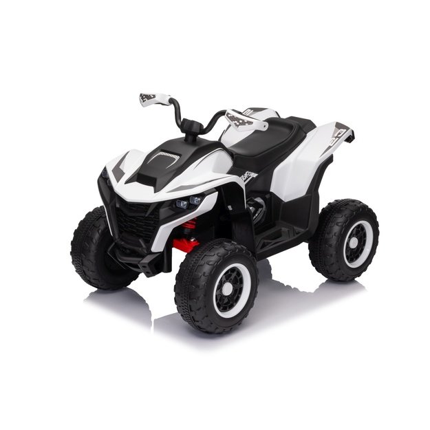 Vienvietis elektrinis keturratis vaikams Quad Fast Wheel, baltas