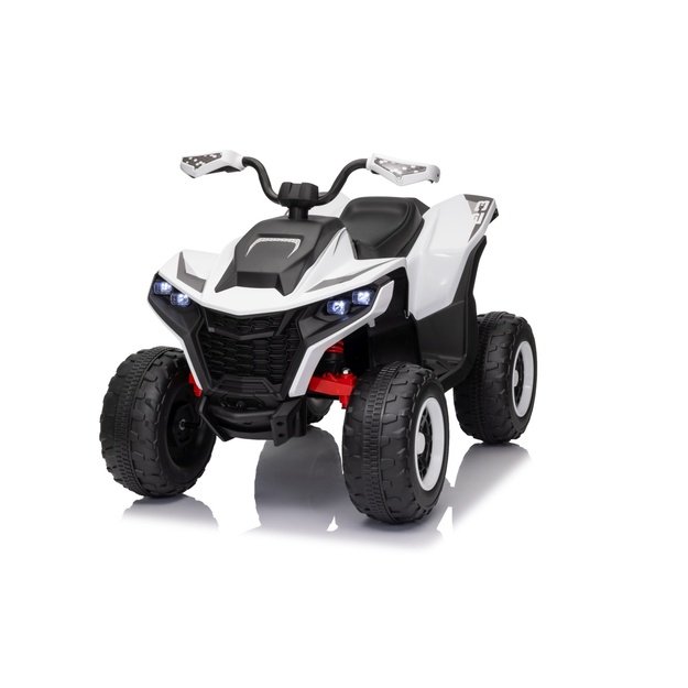 Vienvietis elektrinis keturratis vaikams Quad Fast Wheel, baltas