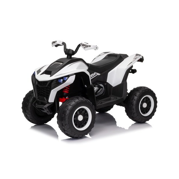 Vienvietis elektrinis keturratis vaikams Quad Fast Wheel, baltas