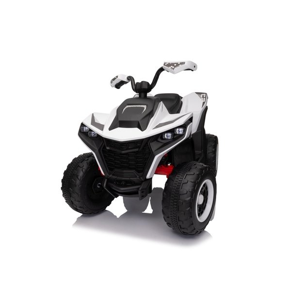 Vienvietis elektrinis keturratis vaikams Quad Fast Wheel, baltas