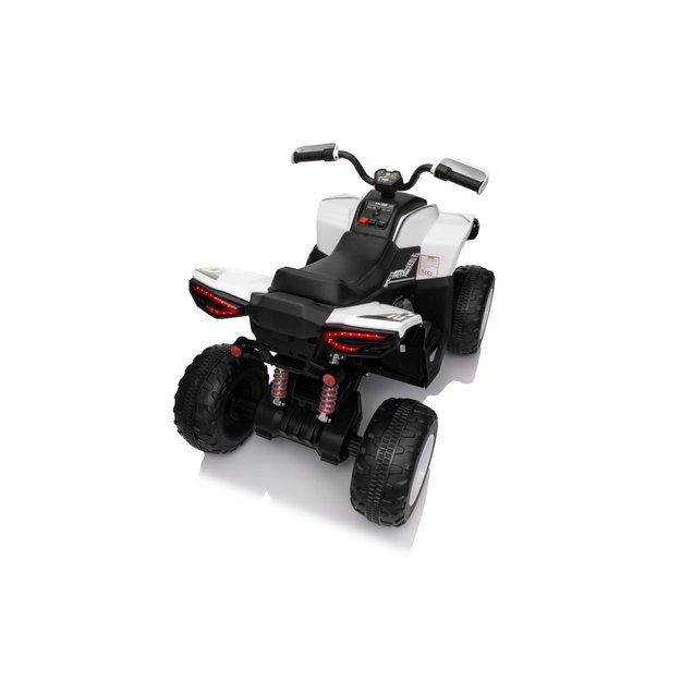 Vienvietis elektrinis keturratis vaikams Quad Fast Wheel, baltas