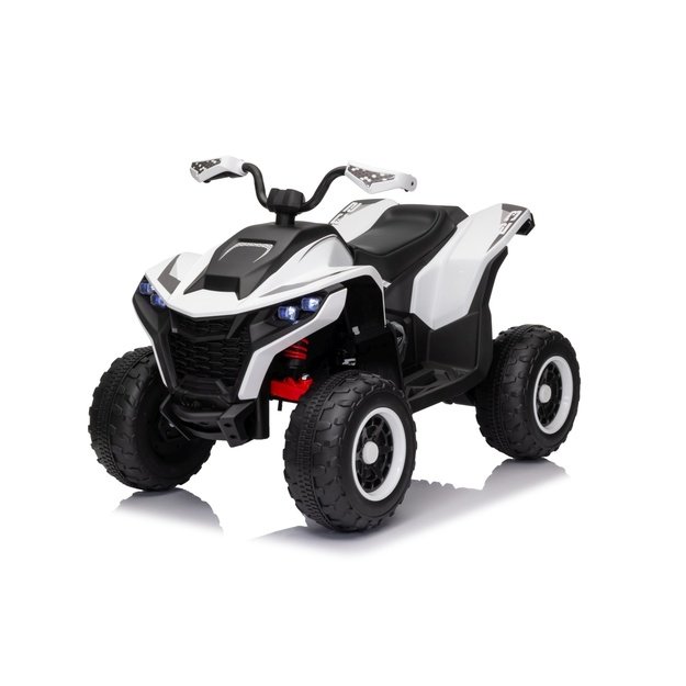 Vienvietis elektrinis keturratis vaikams Quad Fast Wheel, baltas
