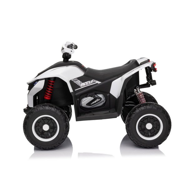 Vienvietis elektrinis keturratis vaikams Quad Fast Wheel, baltas
