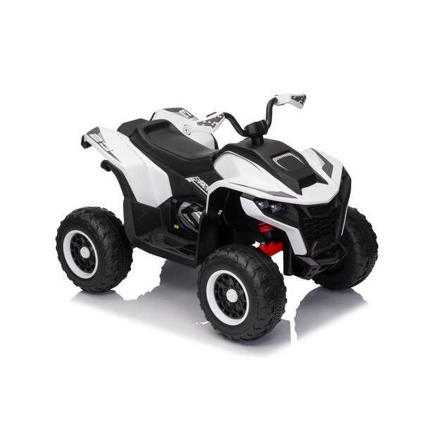 Vienvietis elektrinis keturratis vaikams Quad Fast Wheel, baltas