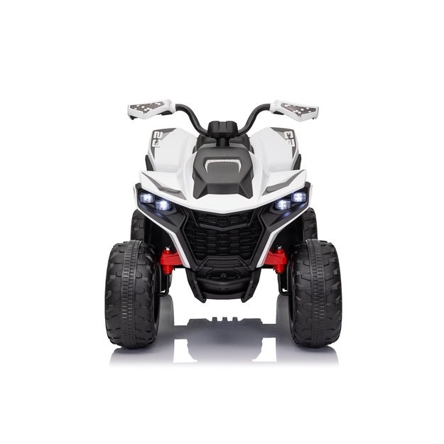 Vienvietis elektrinis keturratis vaikams Quad Fast Wheel, baltas