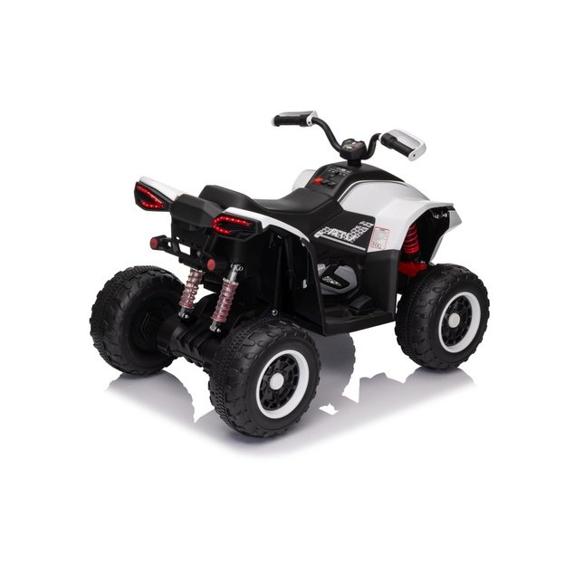 Vienvietis elektrinis keturratis vaikams Quad Fast Wheel, baltas