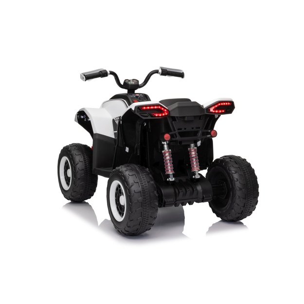 Vienvietis elektrinis keturratis vaikams Quad Fast Wheel, baltas