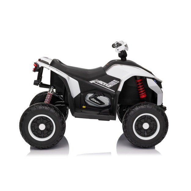 Vienvietis elektrinis keturratis vaikams Quad Fast Wheel, baltas
