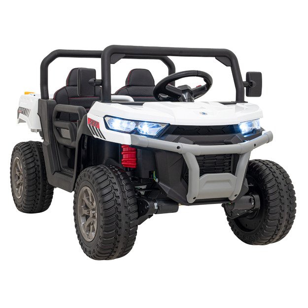 Vaikiškas dvivietis elektrinis bagis 4x4 Speed 900, baltas
