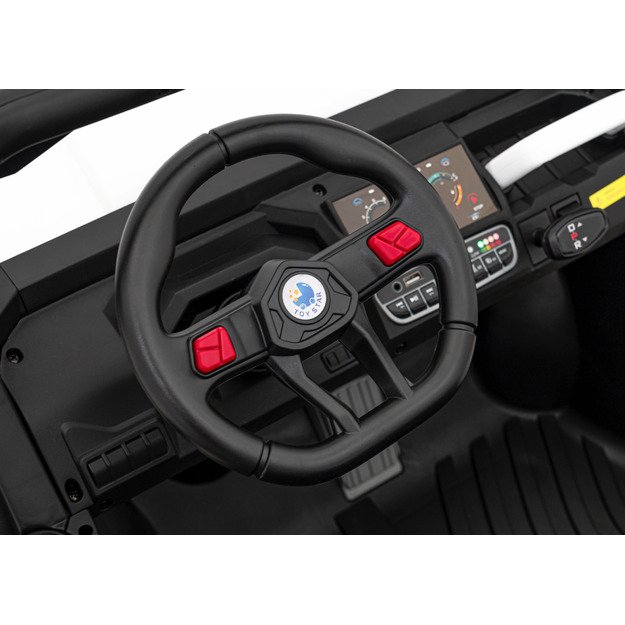 Vaikiškas dvivietis elektrinis bagis 4x4 Speed 900, baltas