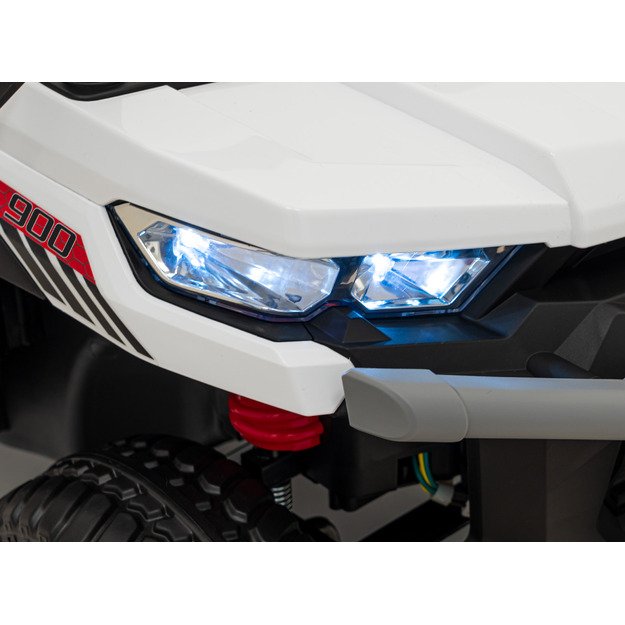 Vaikiškas dvivietis elektrinis bagis 4x4 Speed 900, baltas