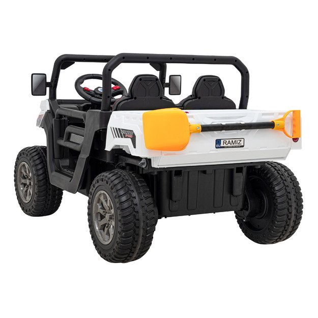 Vaikiškas dvivietis elektrinis bagis 4x4 Speed 900, baltas