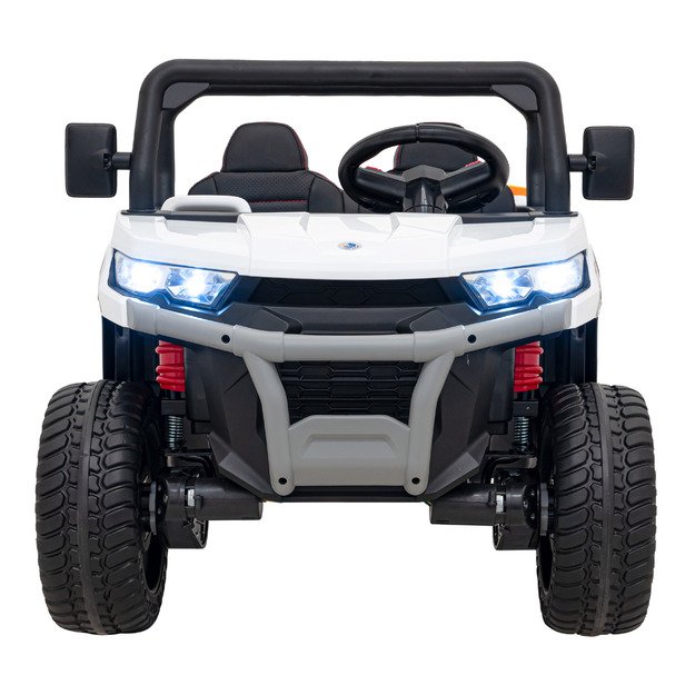 Vaikiškas dvivietis elektrinis bagis 4x4 Speed 900, baltas