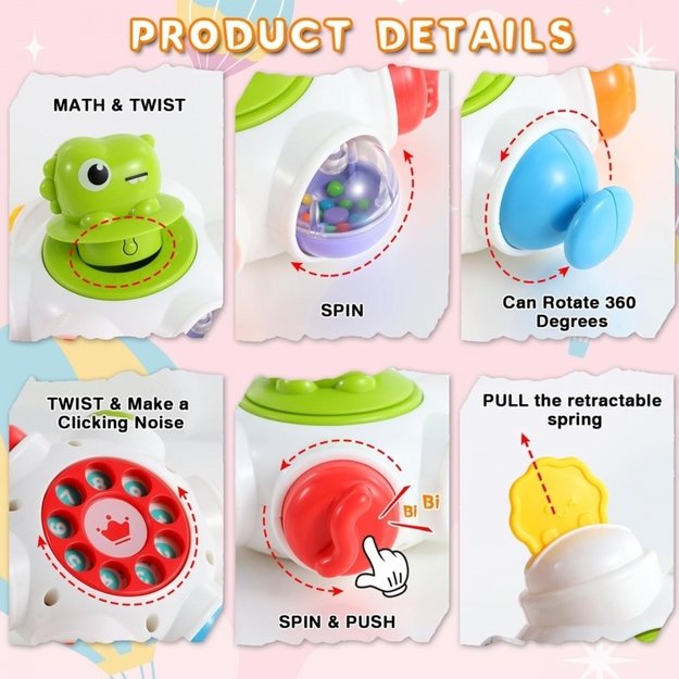 Kosminė veiklos raketa vaikams 6in1, WOOPIE BABY 7