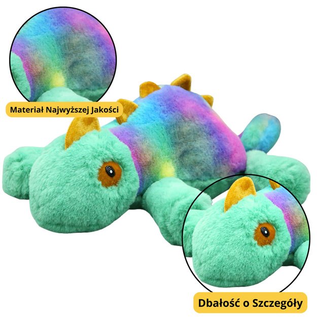 Pliušinis minkštas chameleonas 45 cm