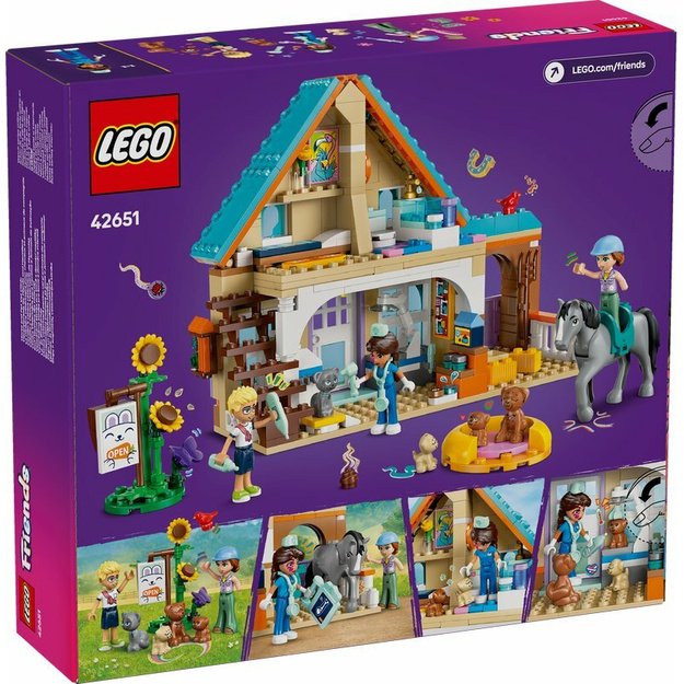 Konstruktorius vaikams „Friends Žirgų ir augintinių veterinarijos klinika“ LEGO FRIENDS 42651 