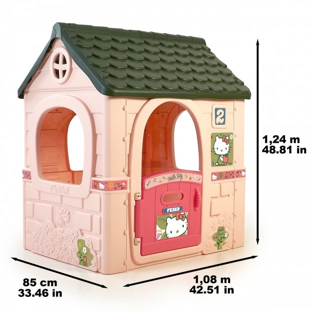 Sodo namelis vaikams „HELLO KITTY“, rožinis