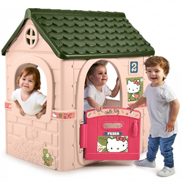 Sodo namelis vaikams „HELLO KITTY“, rožinis