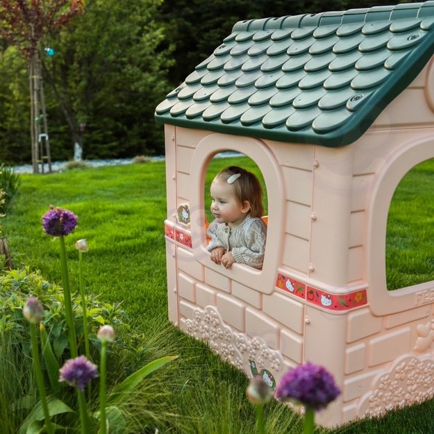 Sodo namelis vaikams „HELLO KITTY“, rožinis