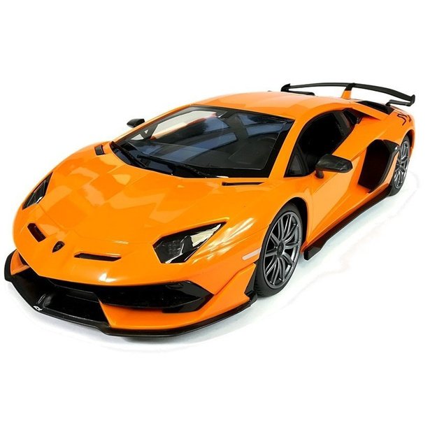 Nuotoliniu būdu valdomas Lamborghini Aventador Rastar automobilis 1:24, oranžinis 1