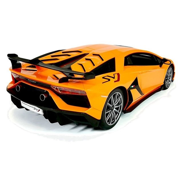 Nuotoliniu būdu valdomas Lamborghini Aventador Rastar automobilis 1:24, oranžinis 2