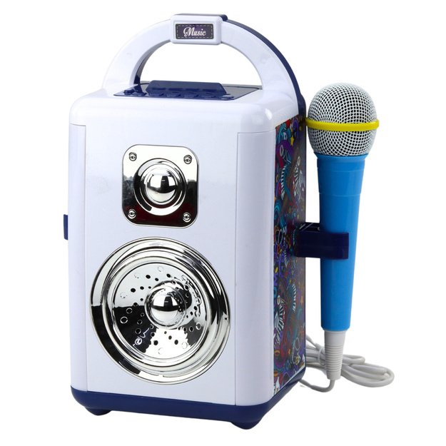 Muzikos kolonėlės rinkinys su mikrofonu „Bluetooth“, MP3 ir LED apšvietimu 2