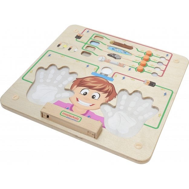 Sensorinė mokomoji traukinio formos lentos rinkinys 5in1, MASTERKIDZ 