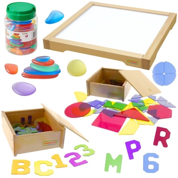 LED sensorinė lenta su Montessori priedais MASTERKIDZ