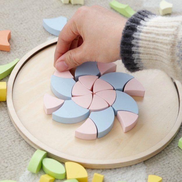 Montessori mozaikos dėlionė “Gėlės” CLASSIC WORLD 4