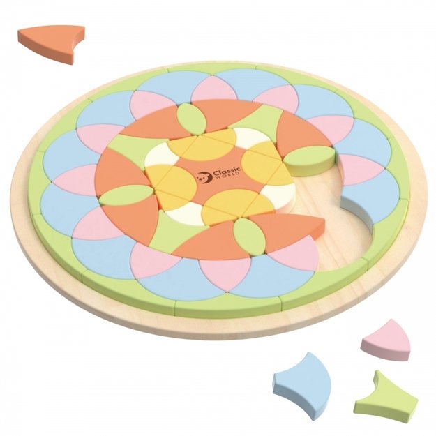 Montessori mozaikos dėlionė “Gėlės” CLASSIC WORLD 7