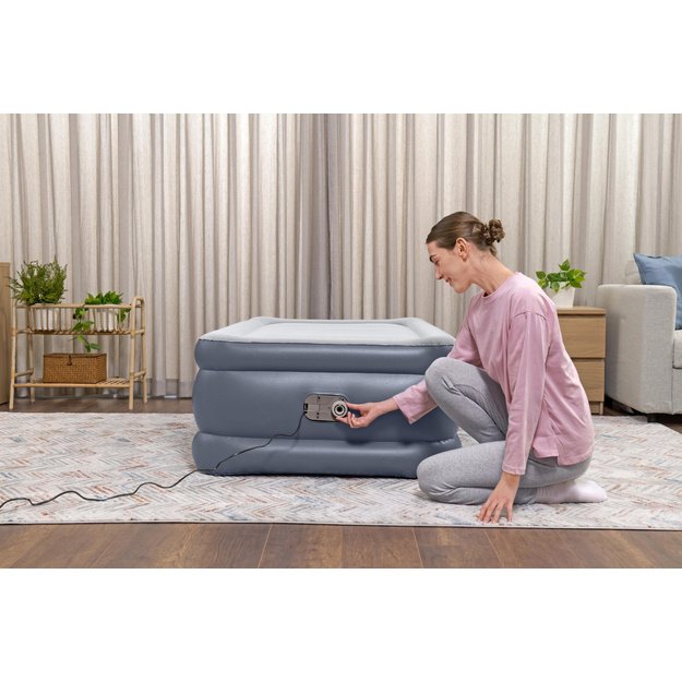 Pripučiamas vienvietis čiužinys su siurbliu 191x97x51cm, Bestway 6713G