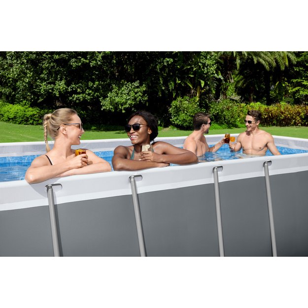 Stačiakampis karkasinis baseinas su priedais 412x201x122cm, Bestway 56456